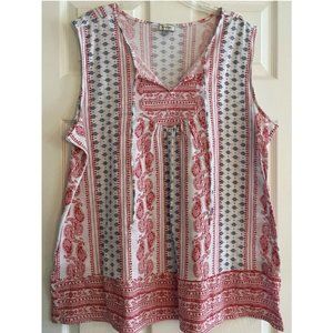 Avenue sleeveless knit top